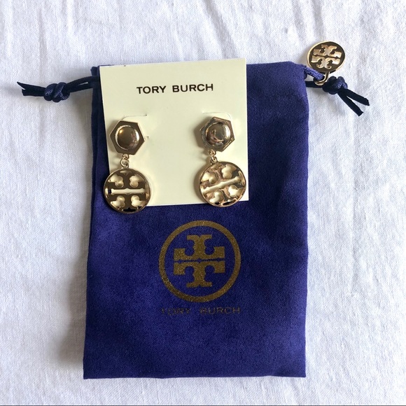 Tory Burch Jewelry - Tory Burch Logo Drop Earrings